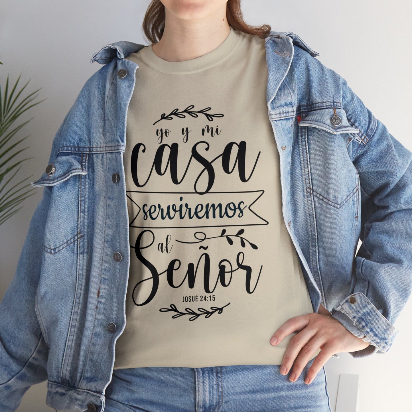 Camiseta Cristiana - yo y mi casa serviremos al señor