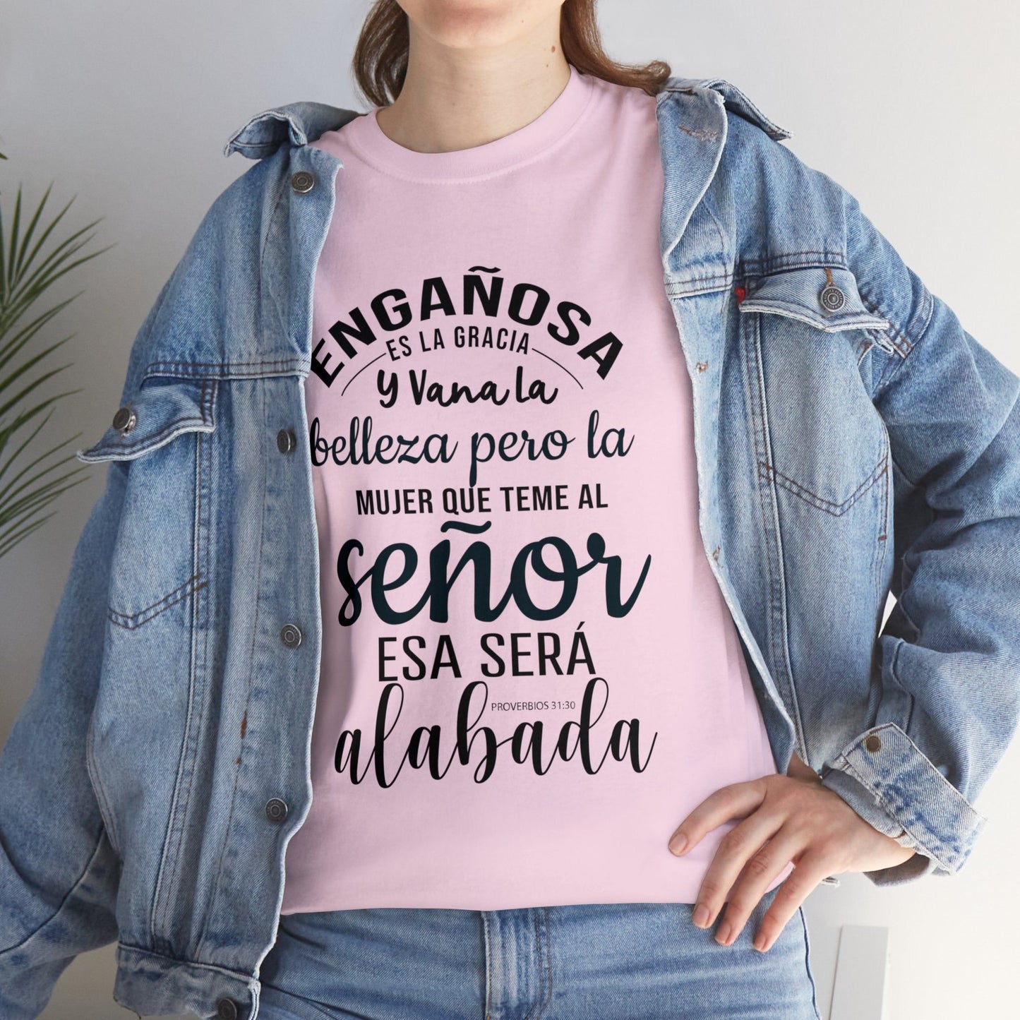 Christian T-shirt - He who has the Lord will be praised