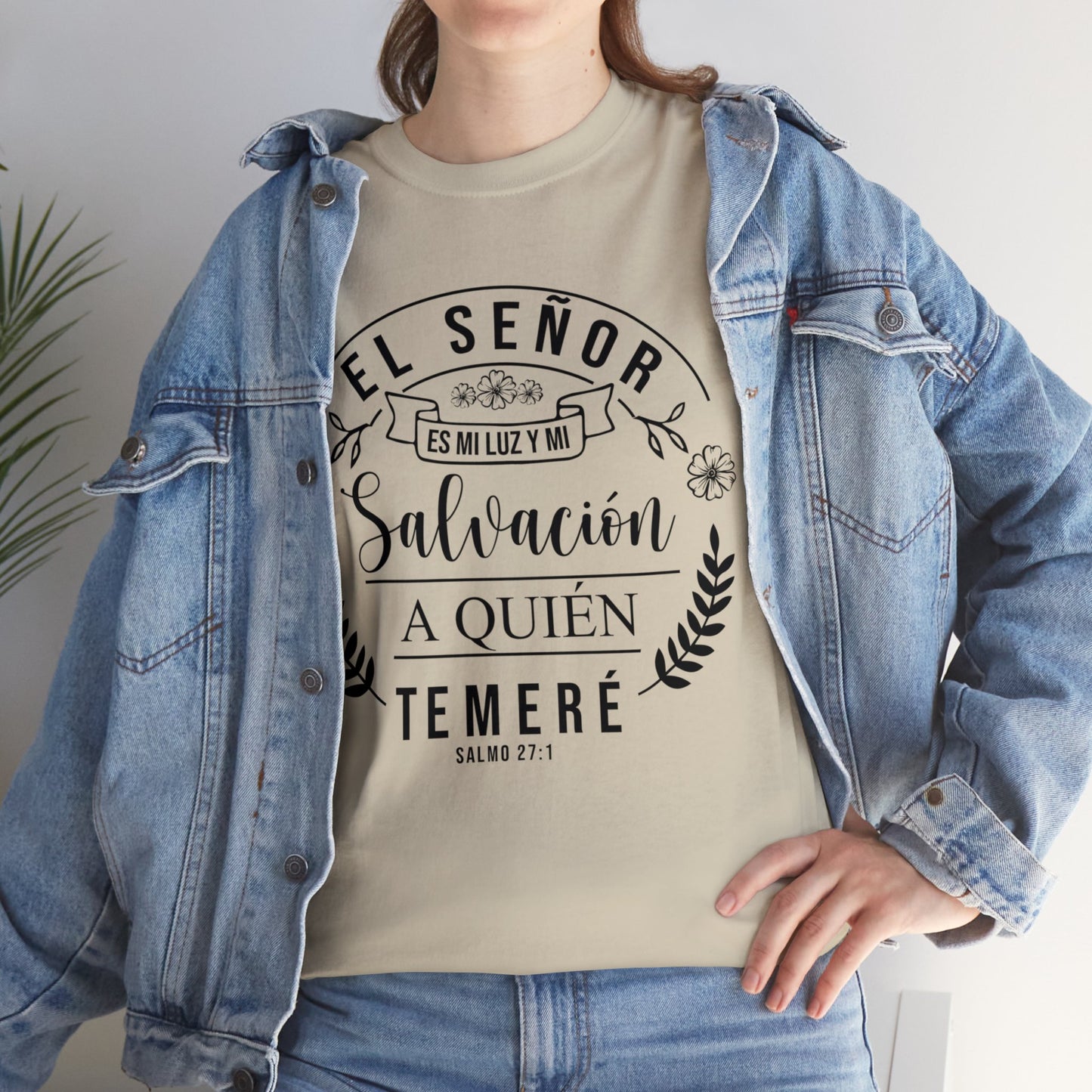 Camiseta Cristiana - el señor es mi luz y mi salvación