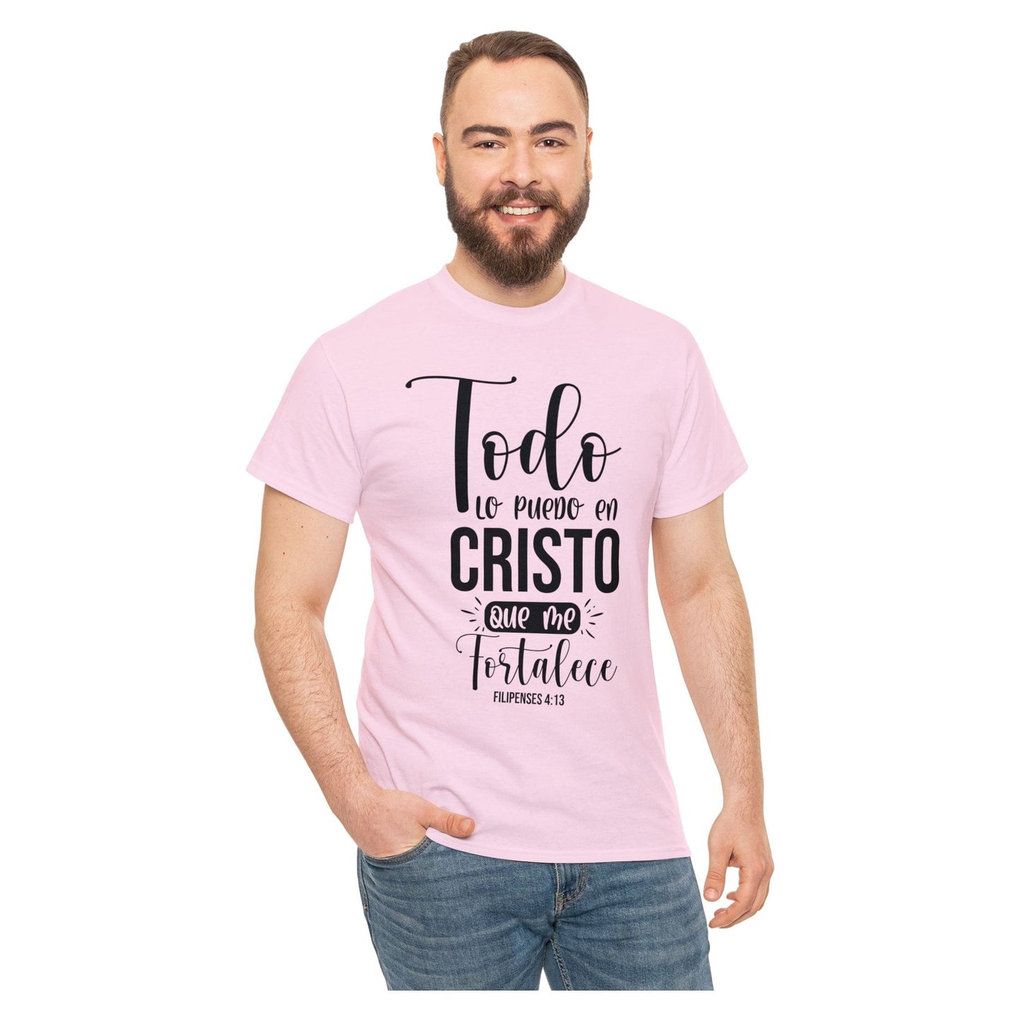 Camiseta Cristiana - todo lo puedo en Cristo que me fortalece