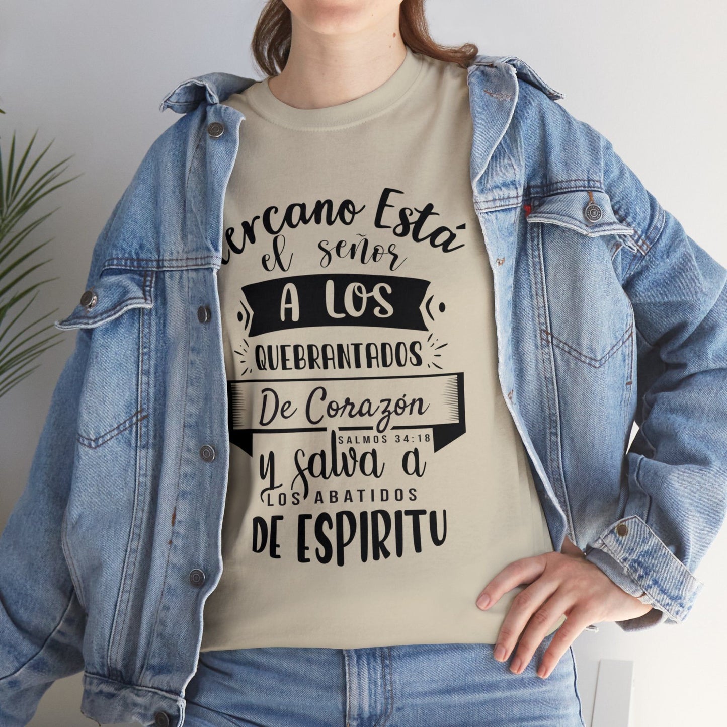 Camiseta Cristiana - Cercano está el Señor a los quebrantados