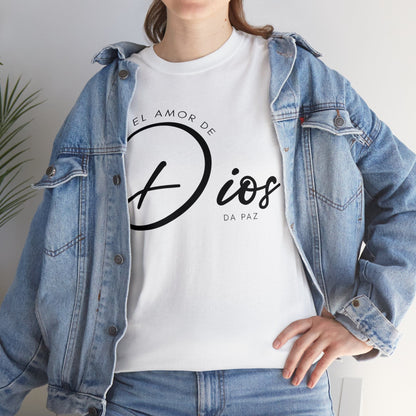 Camiseta Cristiana - El amor de Dios da la Paz