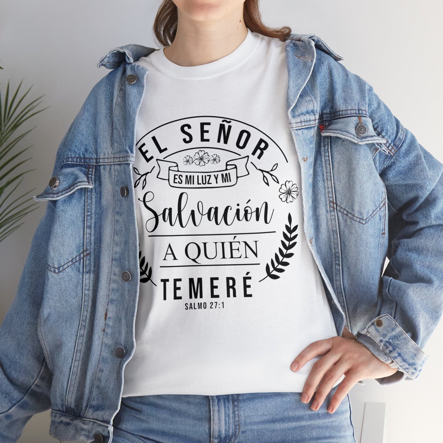 Camiseta Cristiana - el señor es mi luz y mi salvación