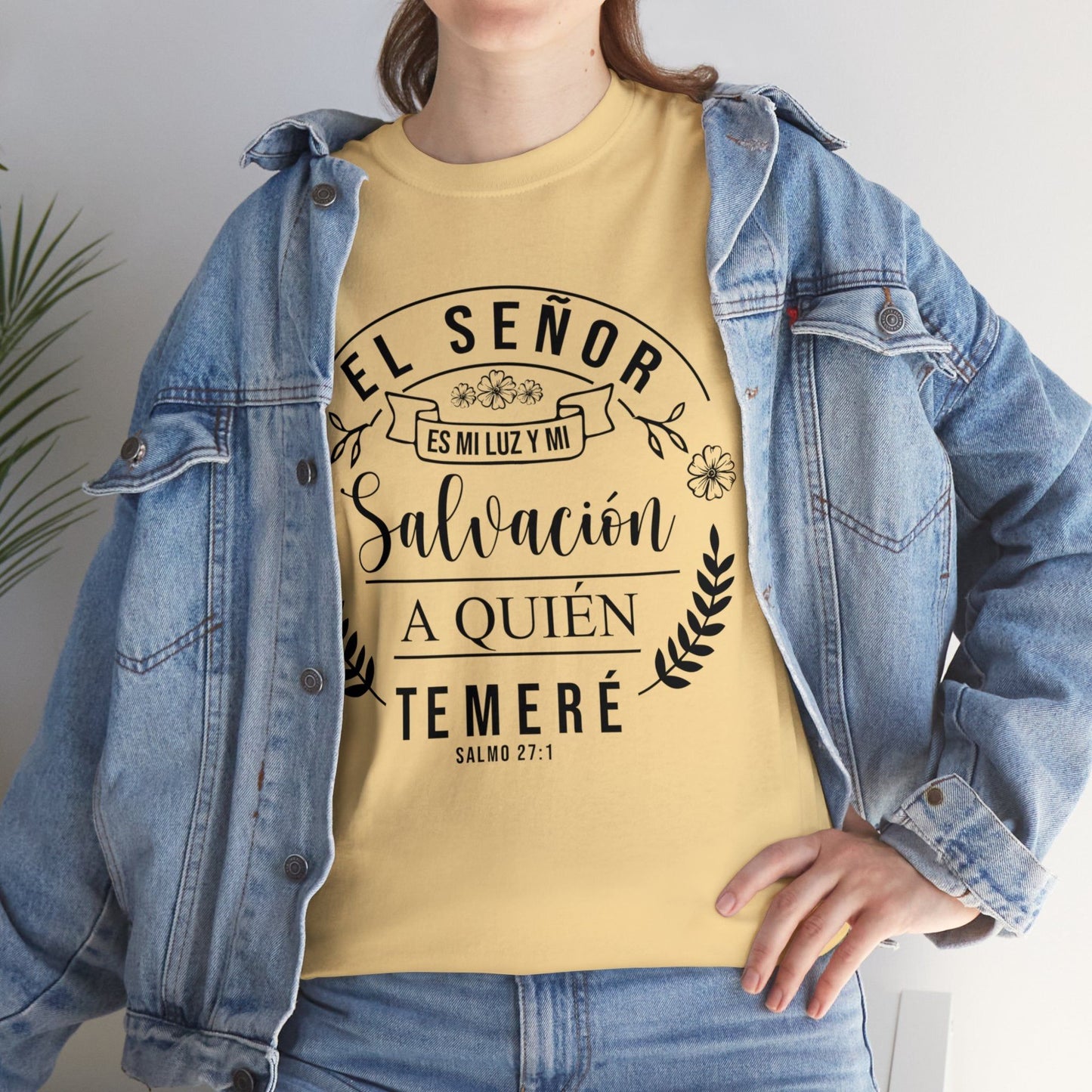 Camiseta Cristiana - el señor es mi luz y mi salvación