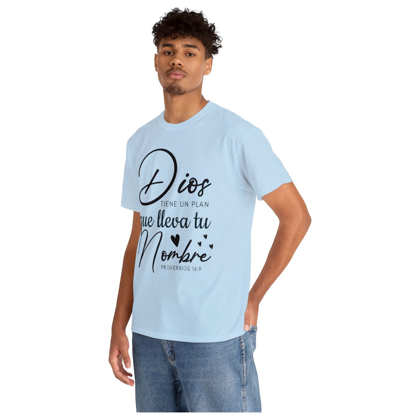 Camiseta Cristiana - Dios tiene un plan que lleva tu nombre