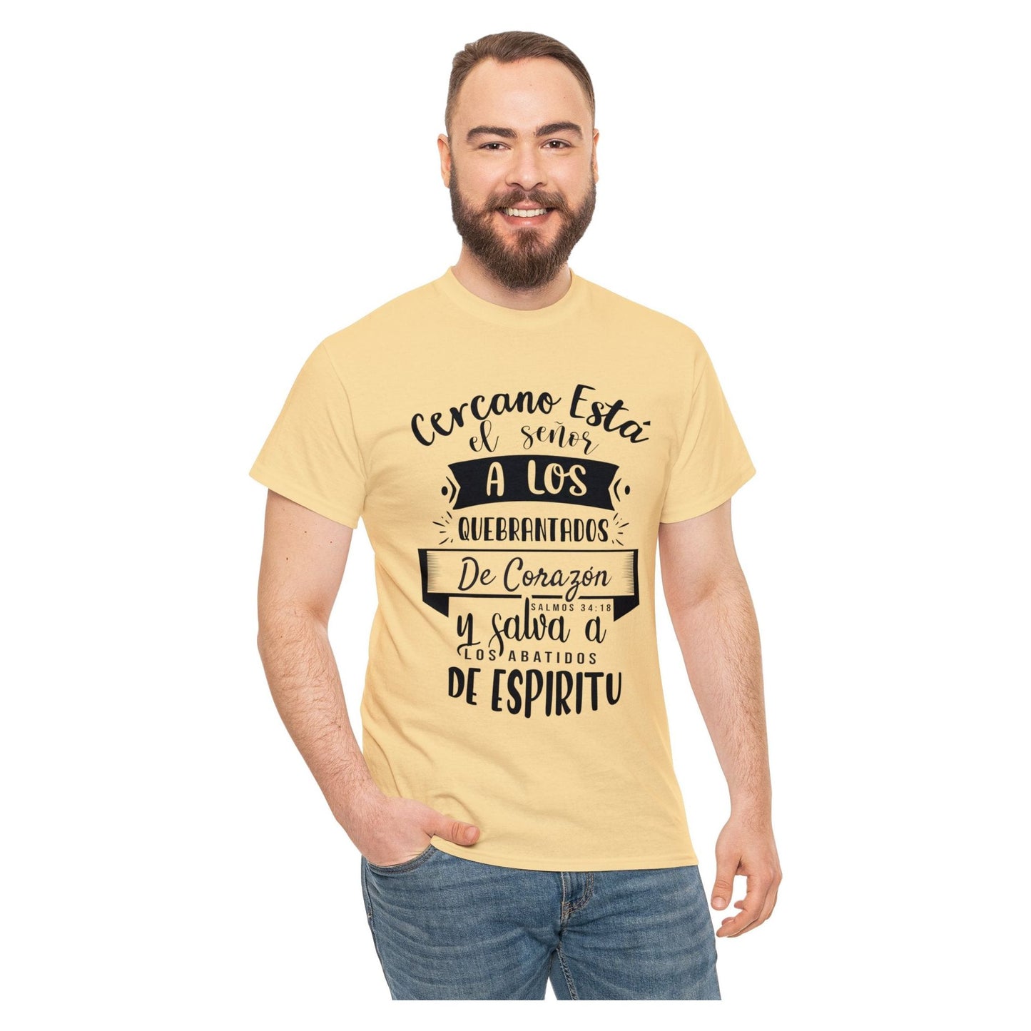 Camiseta Cristiana - Cercano está el Señor a los quebrantados