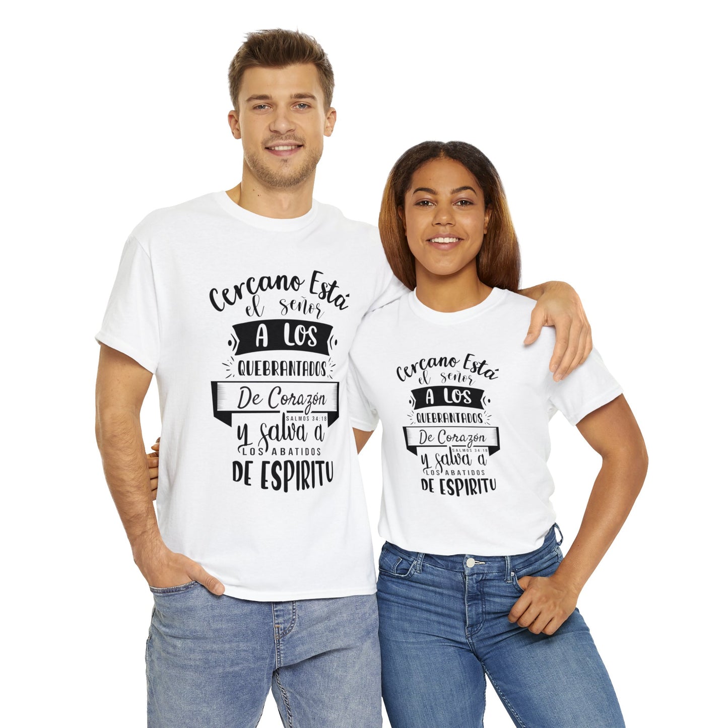 Camiseta Cristiana - Cercano está el Señor a los quebrantados