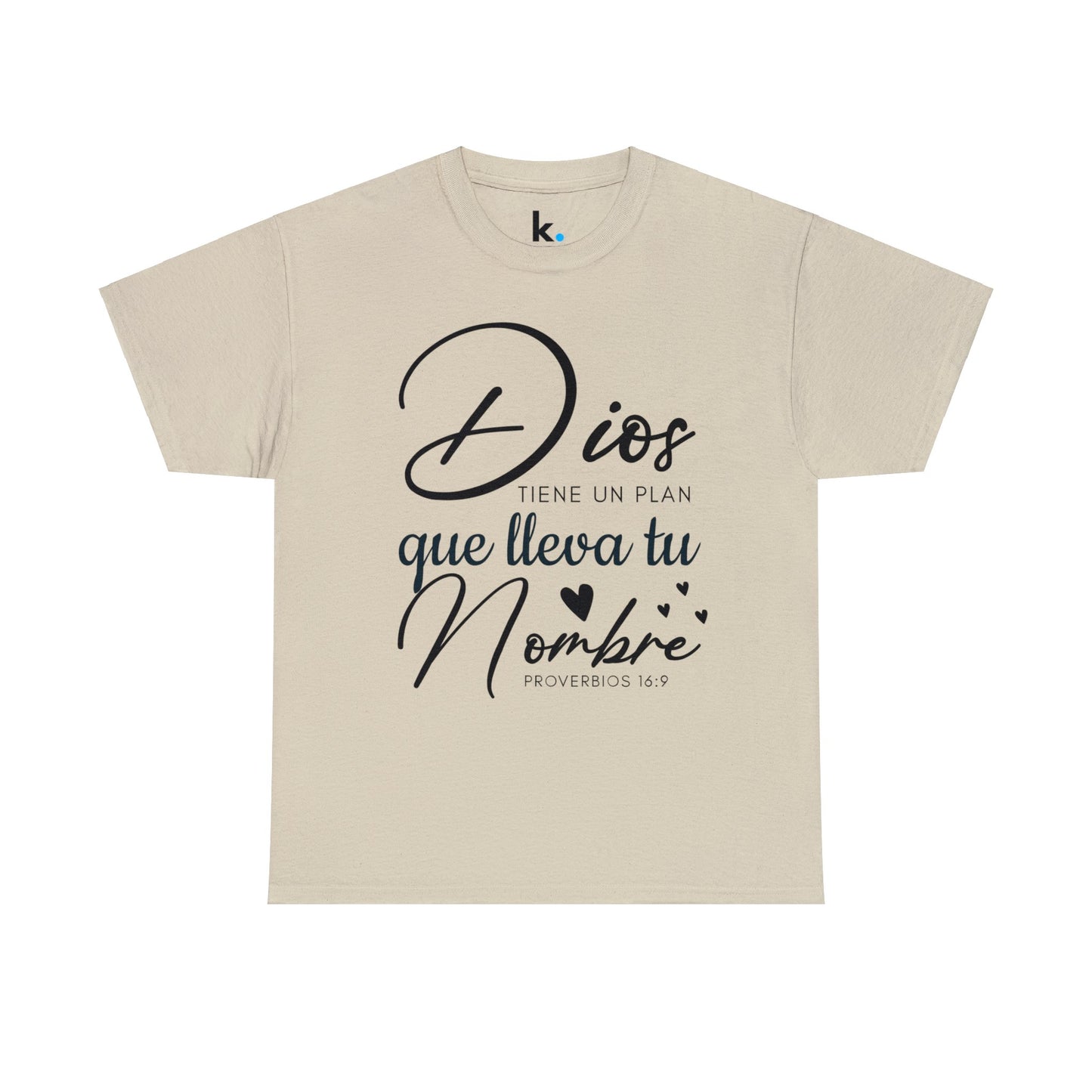 Camiseta Cristiana - Dios tiene un plan que lleva tu nombre