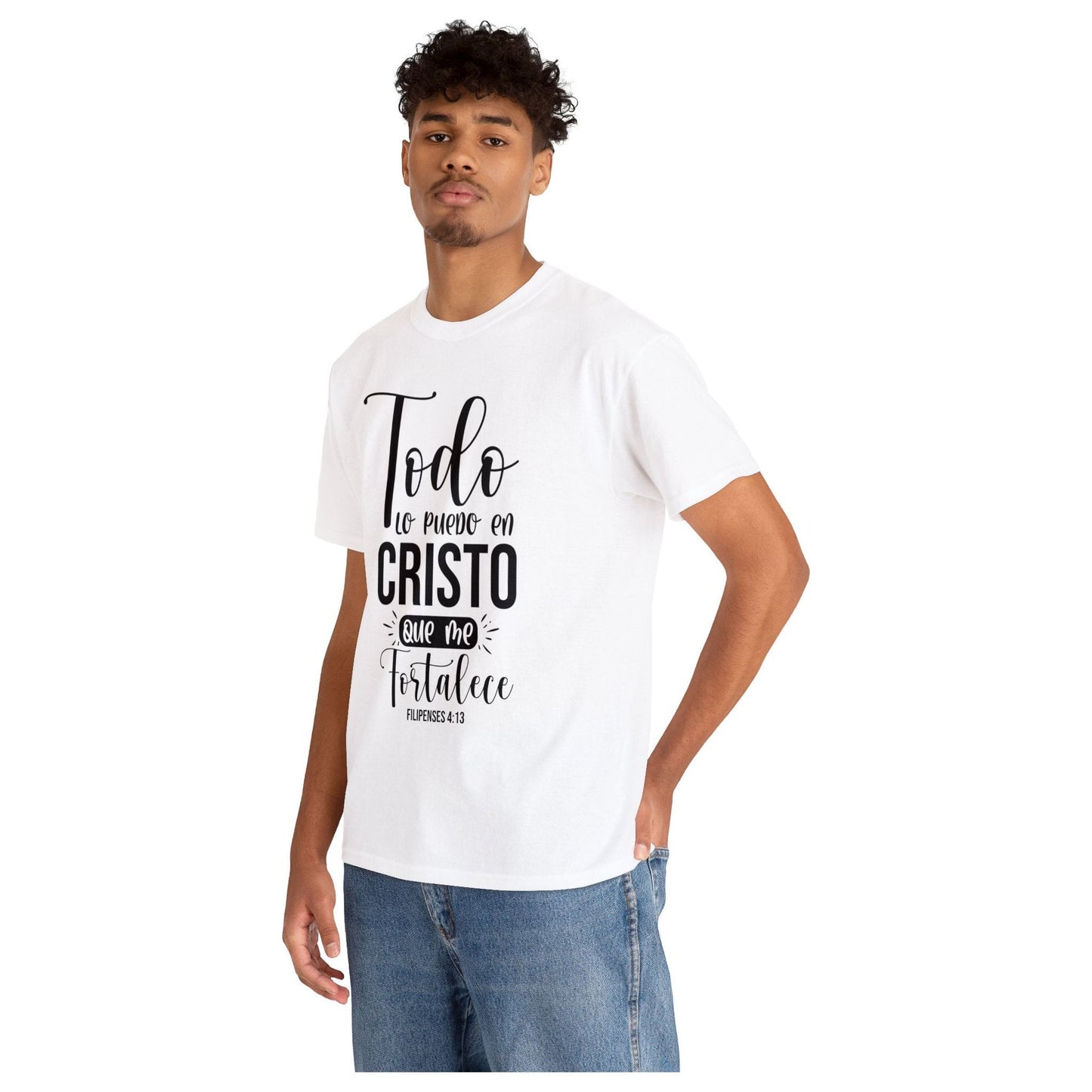 Camiseta Cristiana - todo lo puedo en Cristo que me fortalece