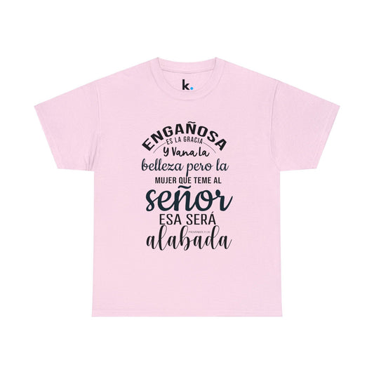 Christian T-shirt - He who has the Lord will be praised