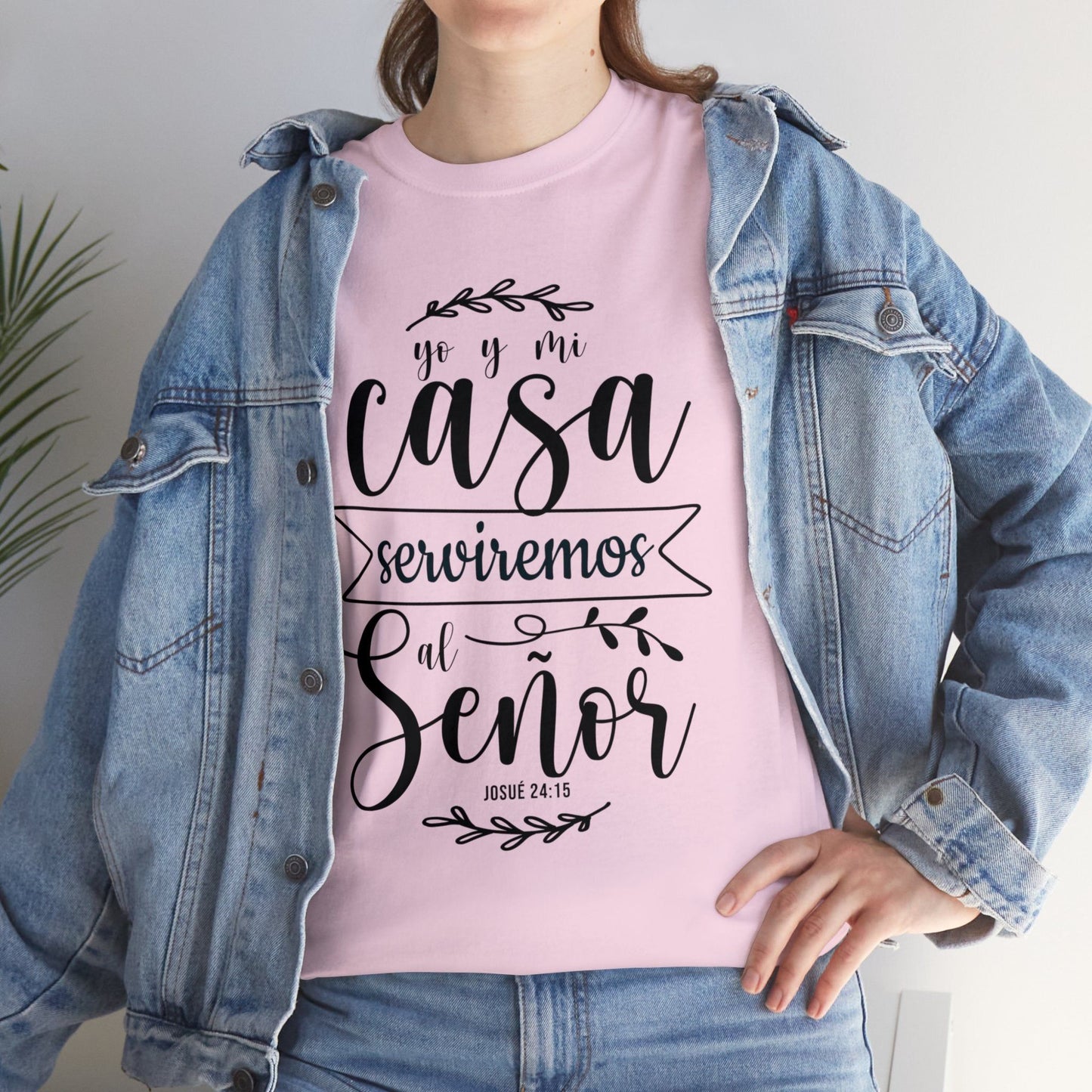 Camiseta Cristiana - yo y mi casa serviremos al señor