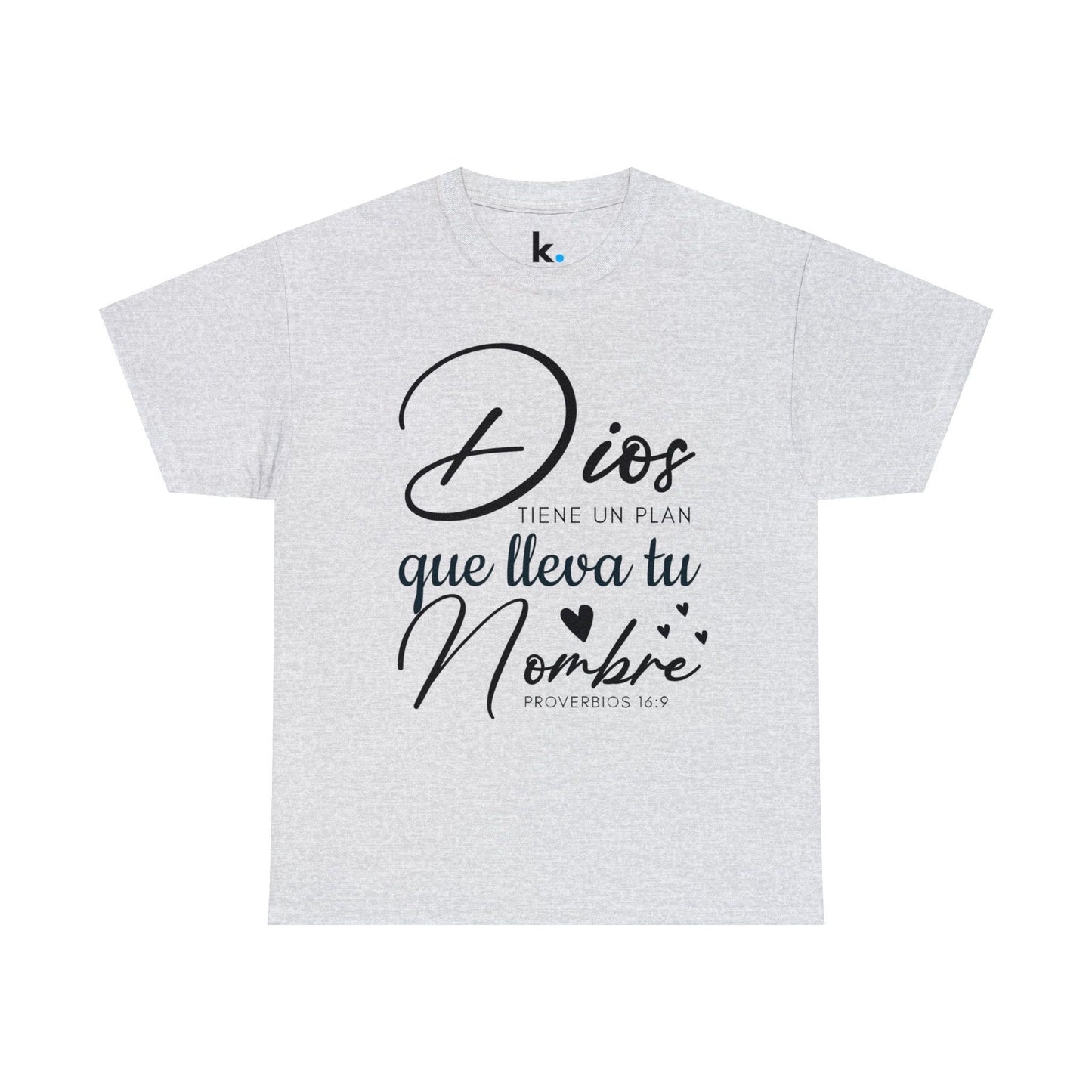 Camiseta Cristiana - Dios tiene un plan que lleva tu nombre