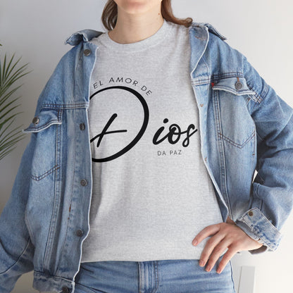 Camiseta Cristiana - El amor de Dios da la Paz