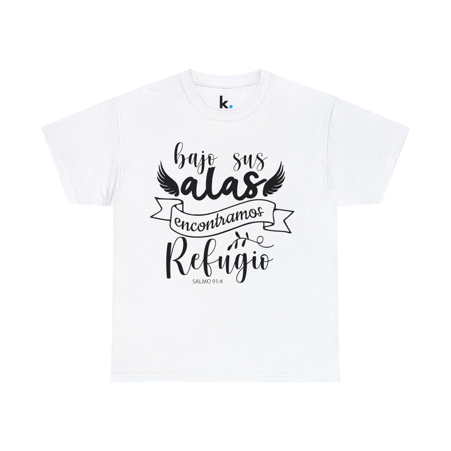 Christian T-shirt - Under his wings we find refuge