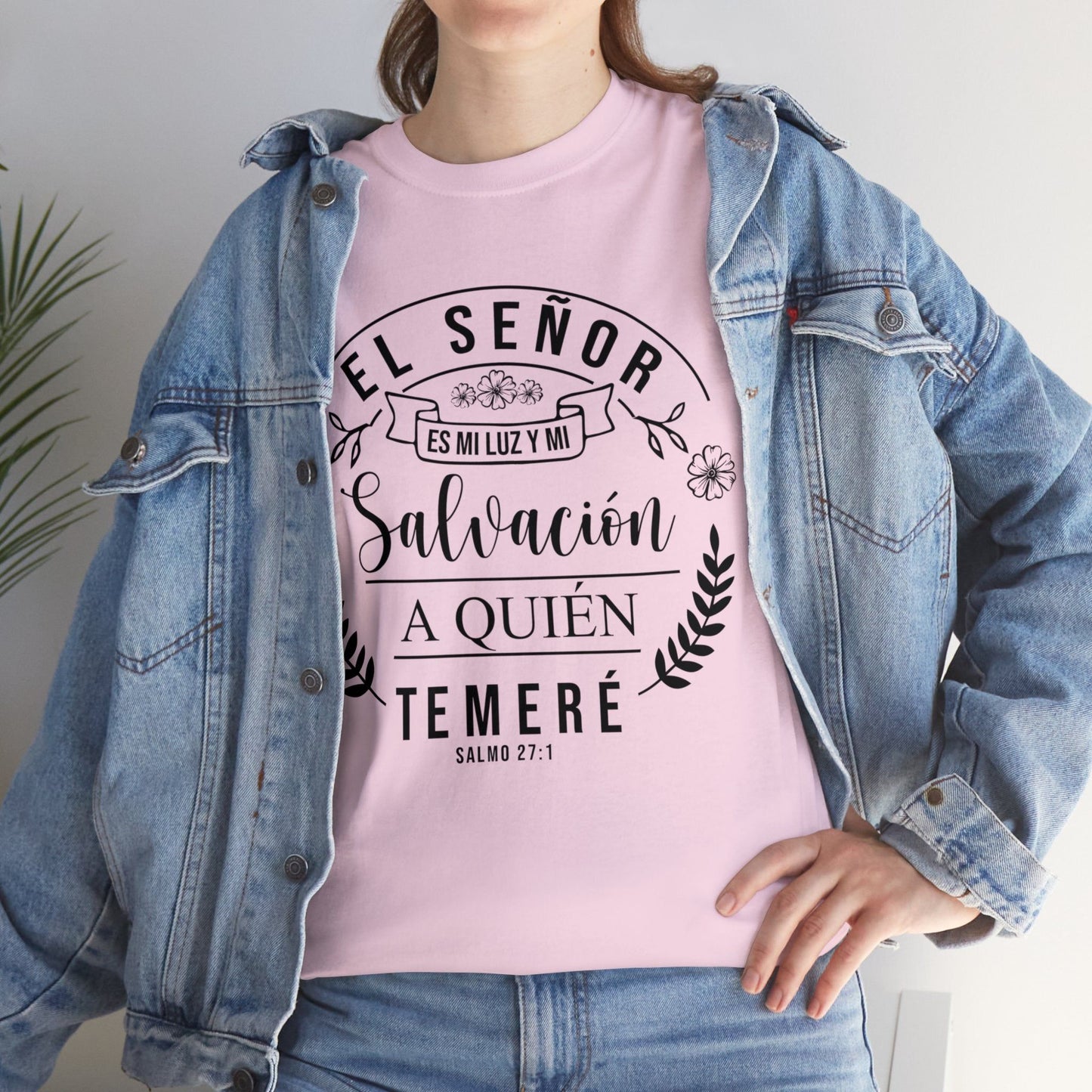 Camiseta Cristiana - el señor es mi luz y mi salvación