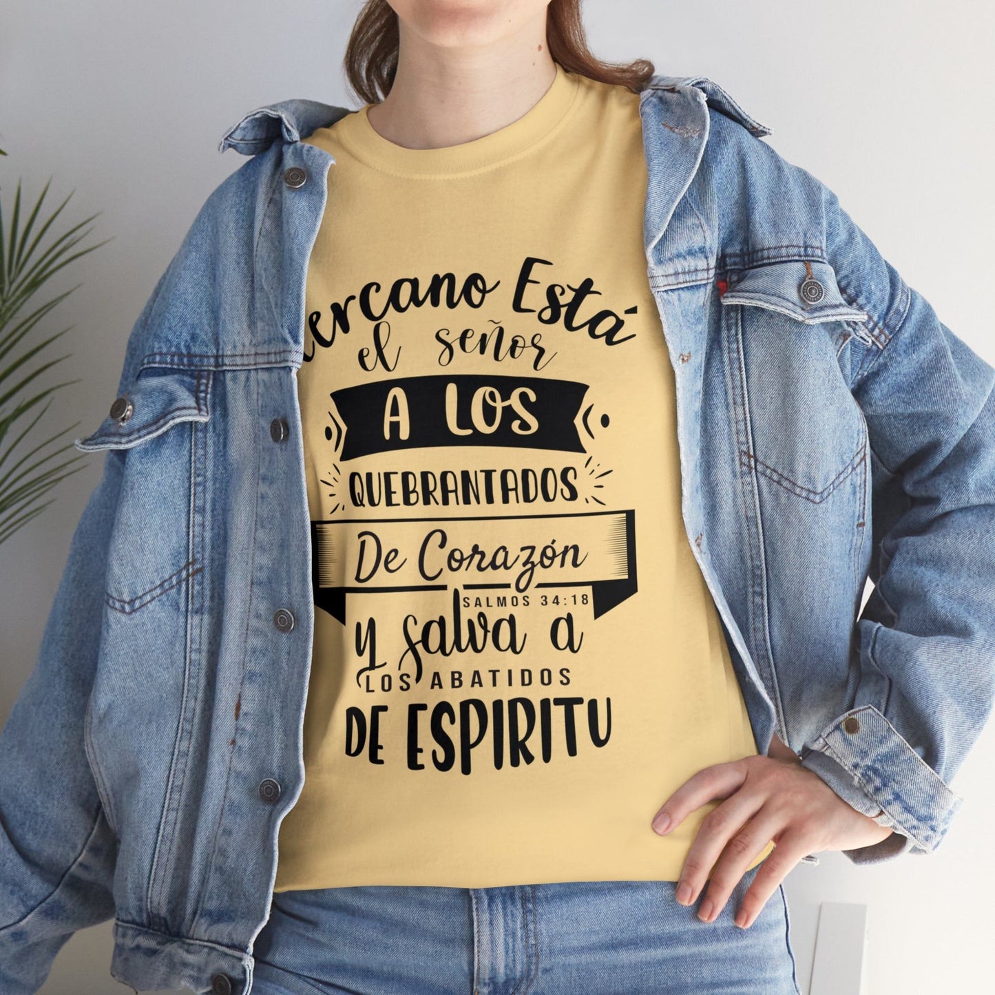 Camiseta Cristiana - Cercano está el Señor a los quebrantados