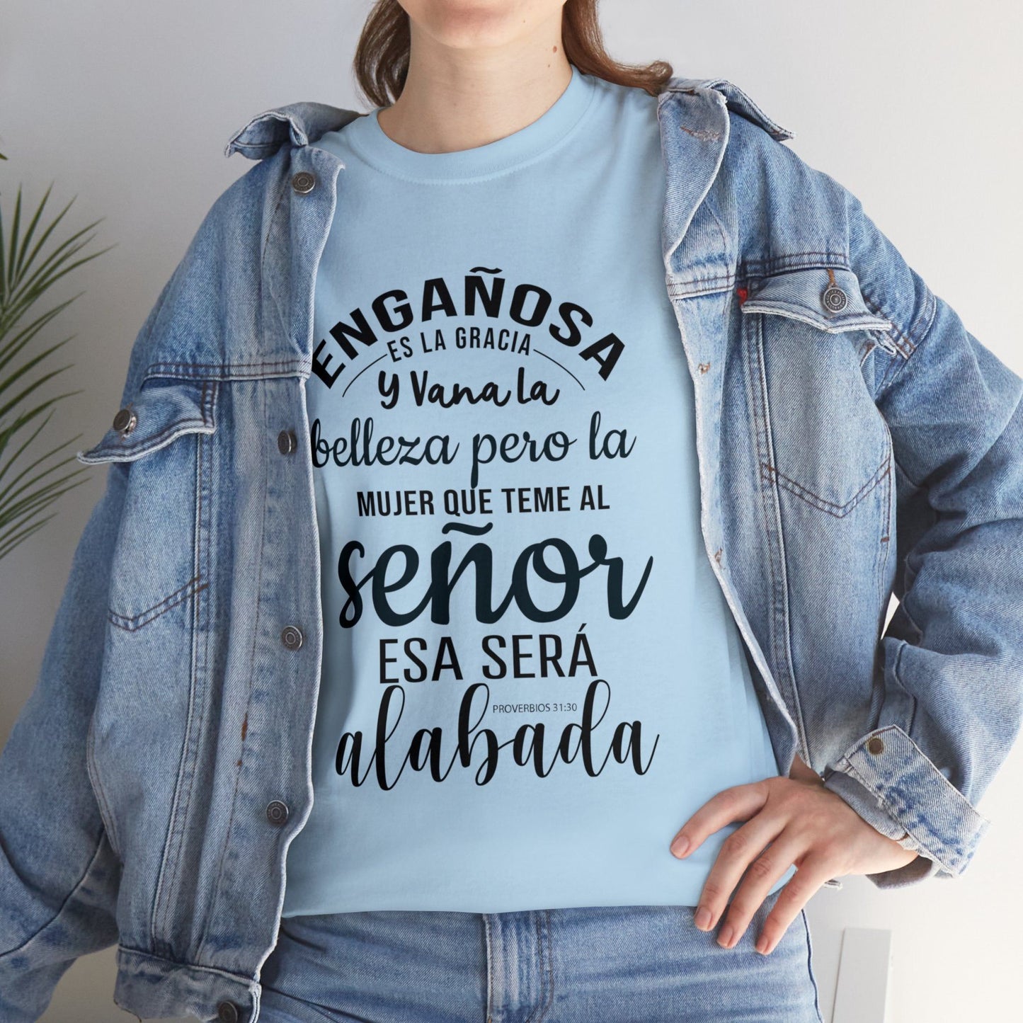 Christian T-shirt - He who has the Lord will be praised