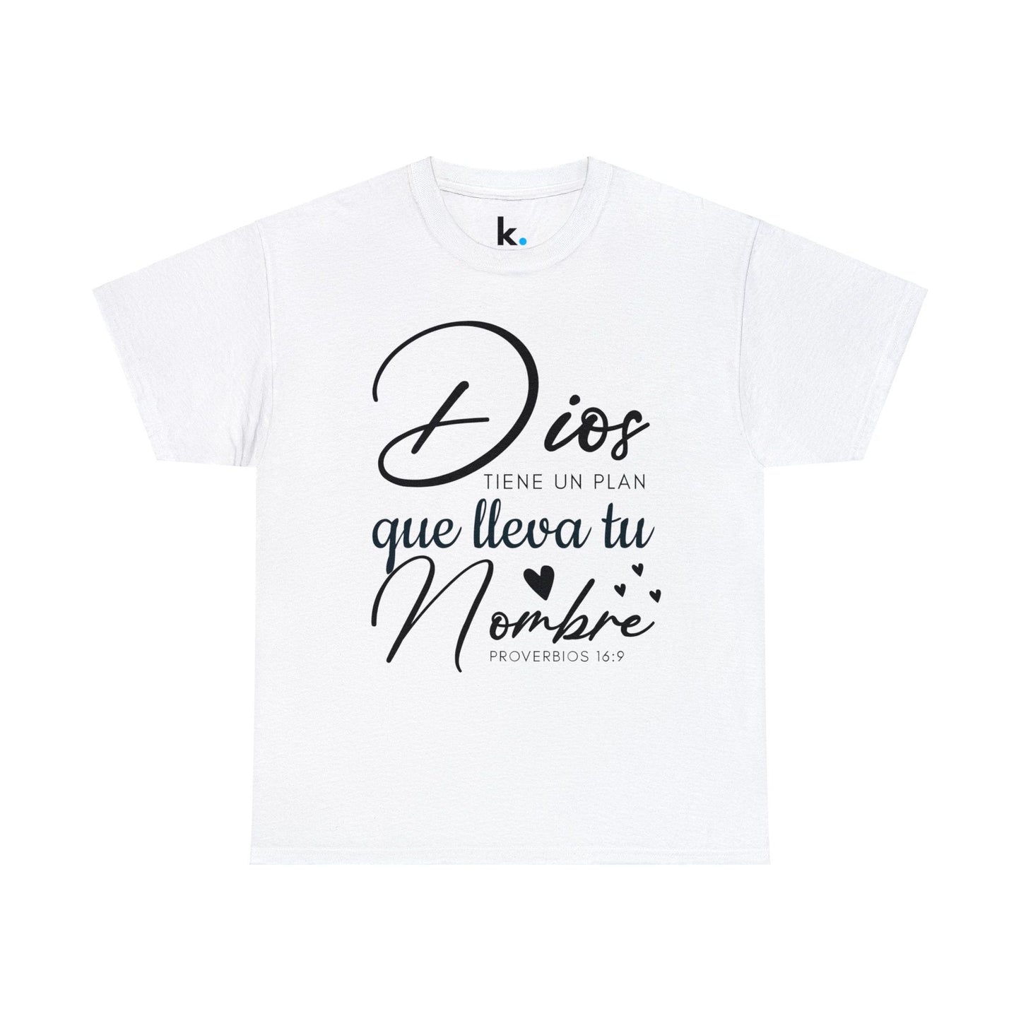 Camiseta Cristiana - Dios tiene un plan que lleva tu nombre