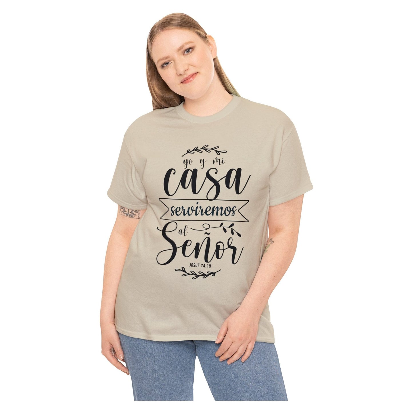 Camiseta Cristiana - yo y mi casa serviremos al señor