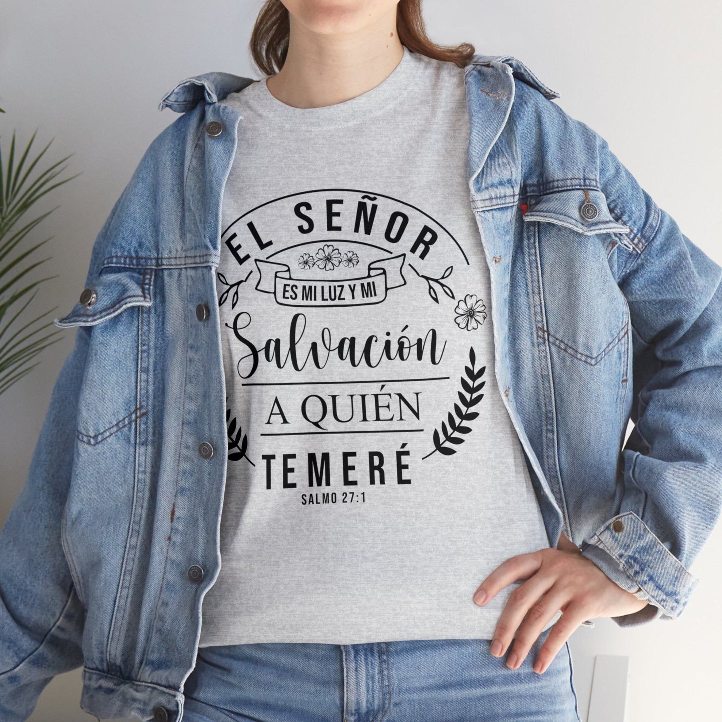 Camiseta Cristiana - el señor es mi luz y mi salvación