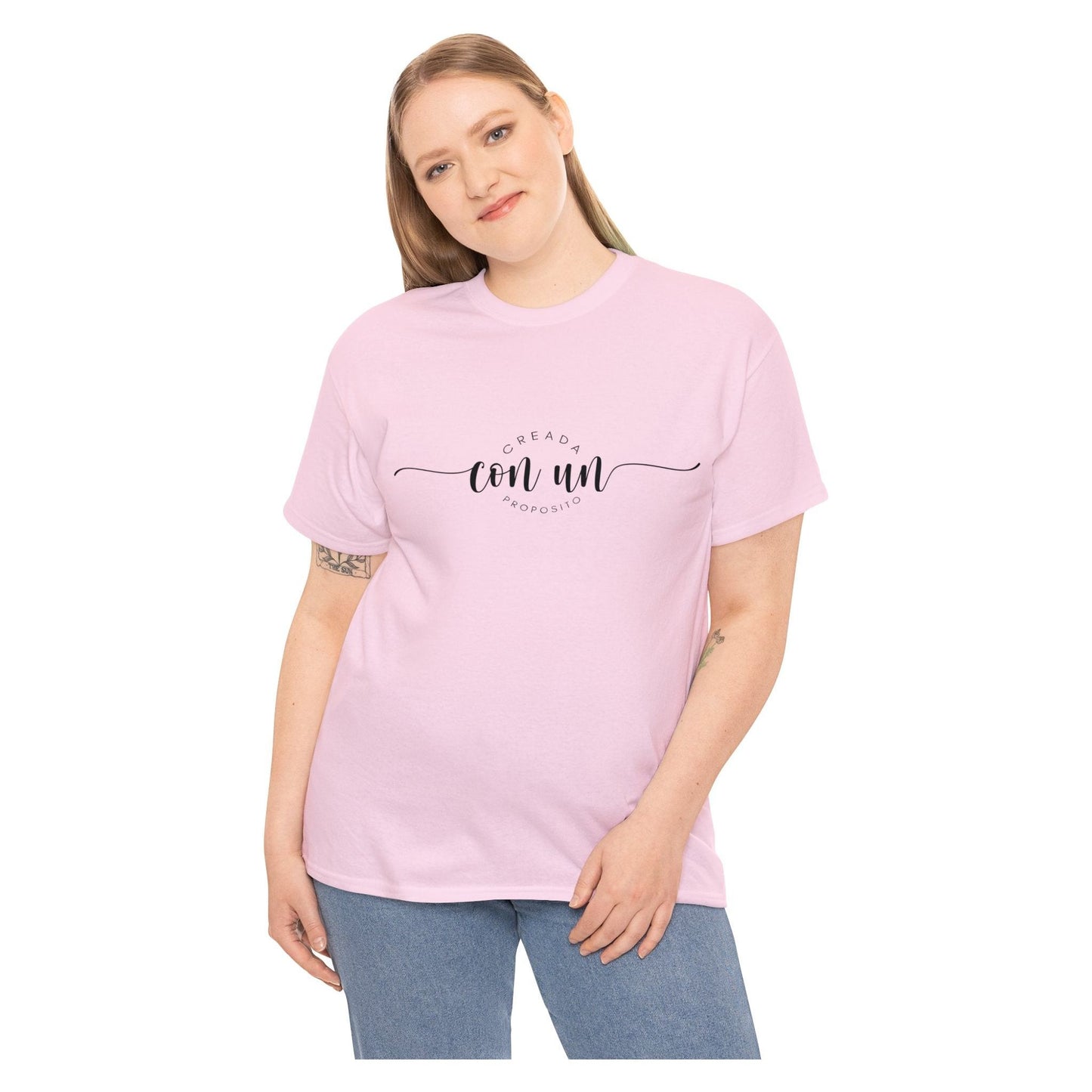 Camiseta Cristiana - Creada con un proposito