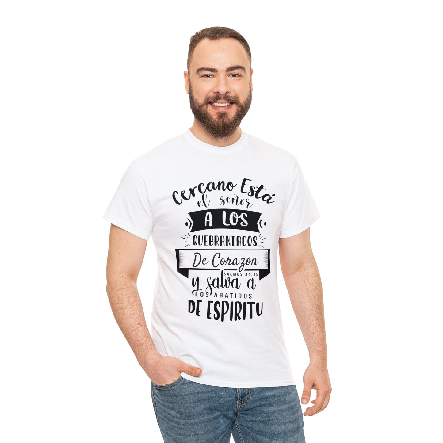 Camiseta Cristiana - Cercano está el Señor a los quebrantados