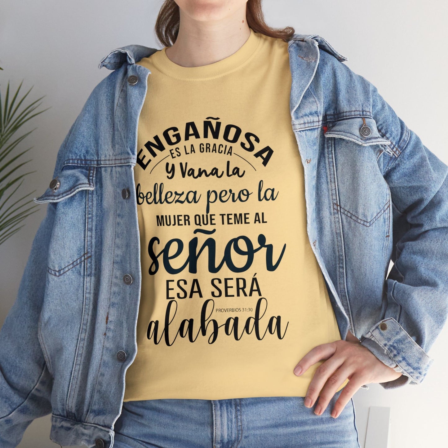 Christian T-shirt - He who has the Lord will be praised