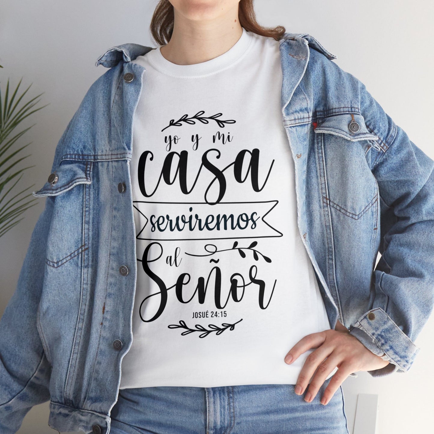 Camiseta Cristiana - yo y mi casa serviremos al señor