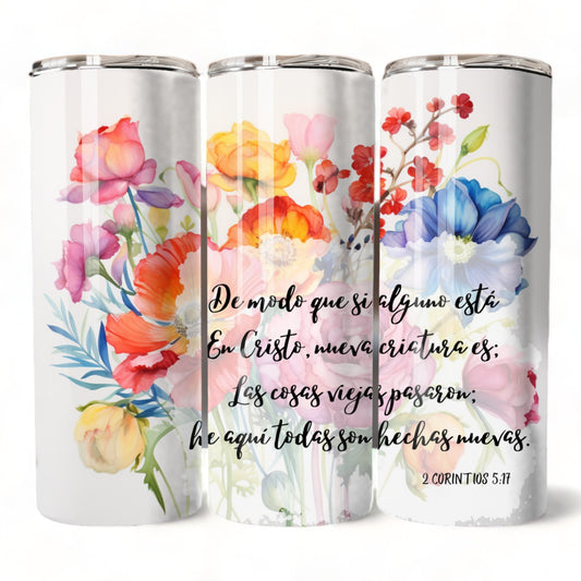 Thermos 20oz 2 Corinthians 5:17 (Template 10)