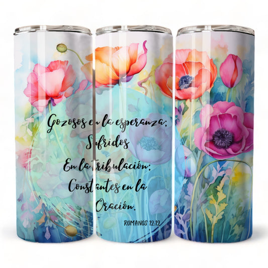 Thermos 20oz Romans 12:12 (Template 17)