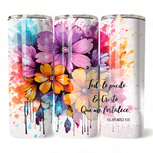 Thermos 20oz Philippians 4:13 (Template 2)