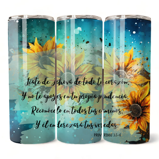 Thermos 20oz Proverbs 3:5-6 (Template 24)