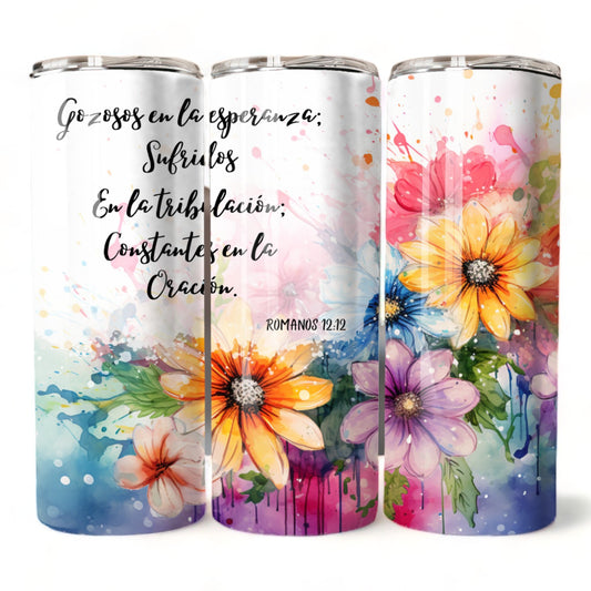 Thermos 20oz Romans 12:12 (Template 3)