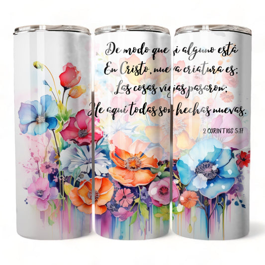 Thermos 20oz 2 Corinthians 5:17 (Template 35)