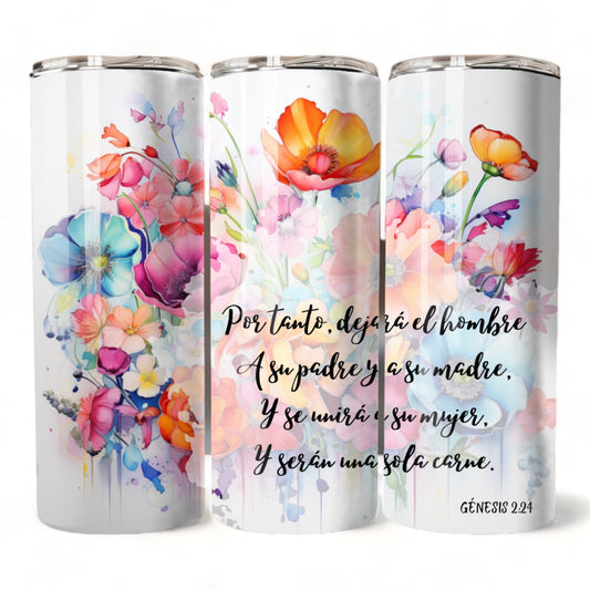 Thermos 20oz Genesis 2:24 (Template 37)