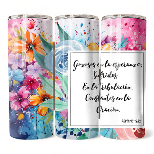 Thermos 20oz Romans 12:12 (Template 4)