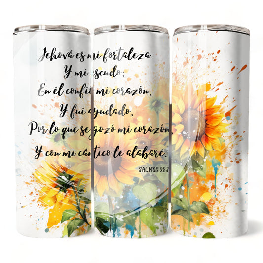 Thermos 20oz Psalms 28:7 (Template 41)
