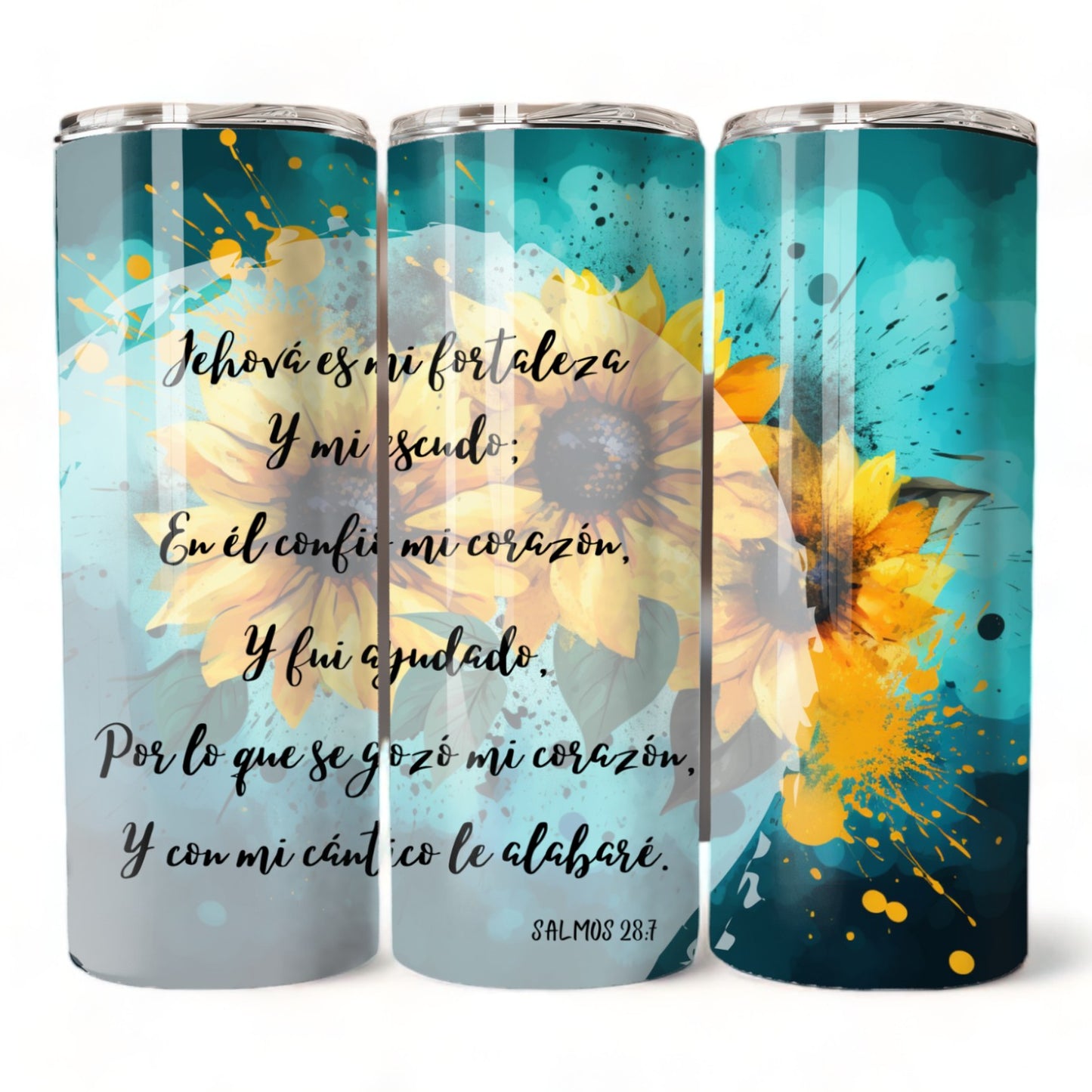 Termo 20oz Salmos 28:7 (Template 44)