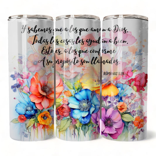 Thermos 20oz Romans 8:28 (Template 46)