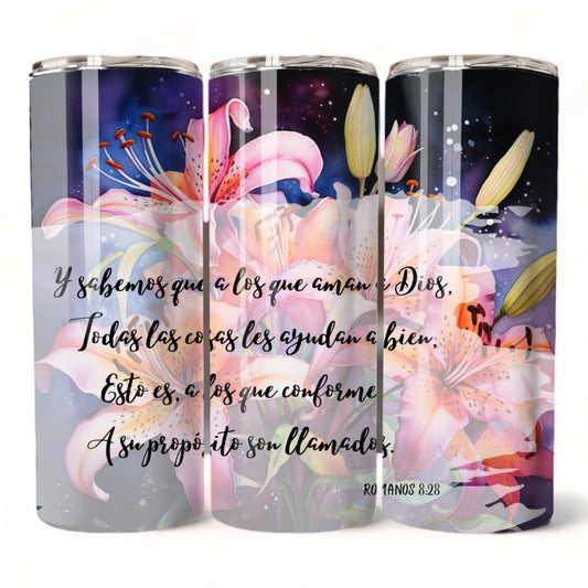 Thermos 20oz Romans 8:28 (Template 47)