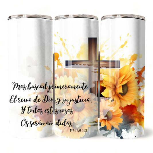 Thermos 20oz Matthew 6:33 (Template 49)