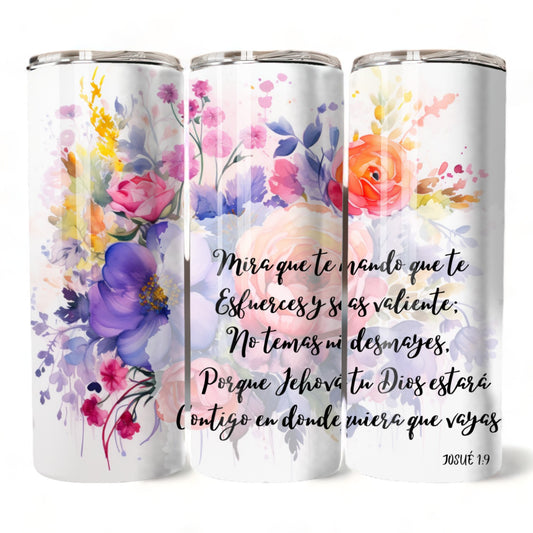 Thermos 20oz Joshua 1:9 (Template 9)