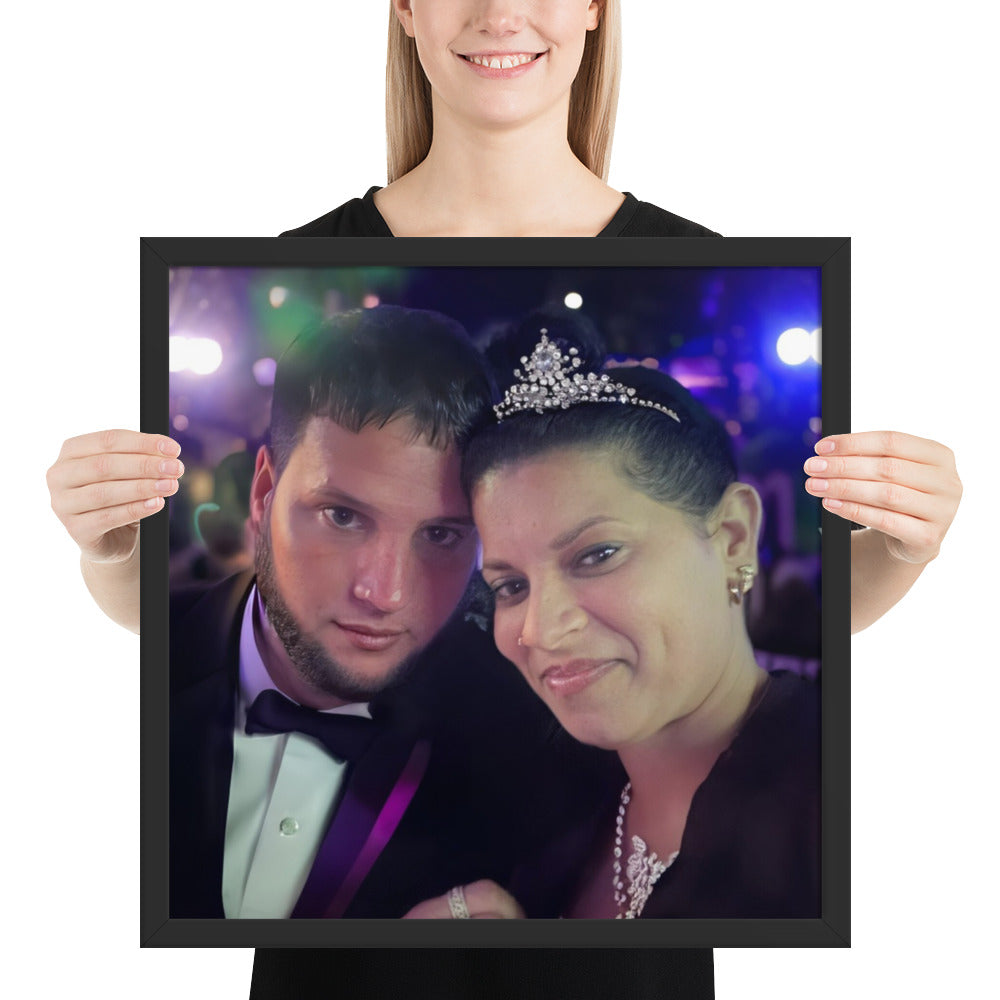 Póster en papel fotográfico con marco