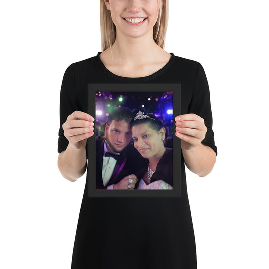 Poster on photo paper with frame