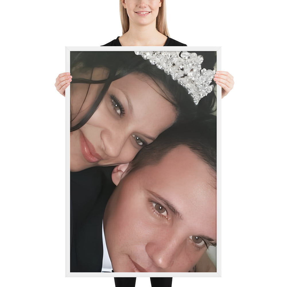 Poster on photo paper with frame