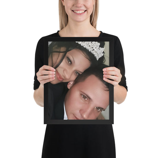 Poster on photo paper with frame